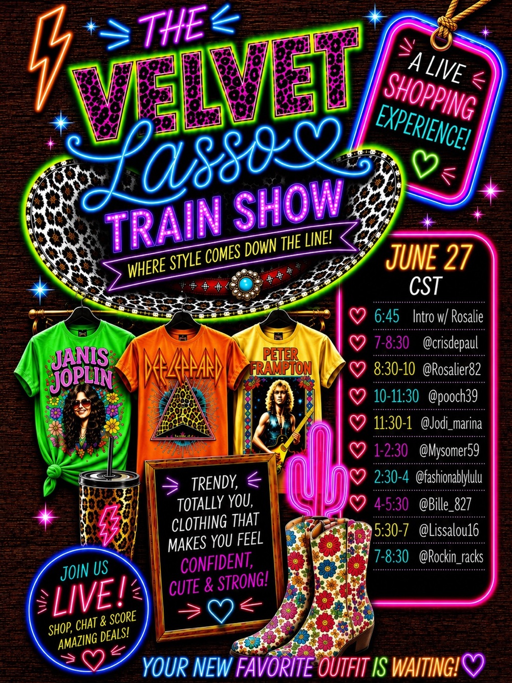 The Velvet Lasso Train Show!